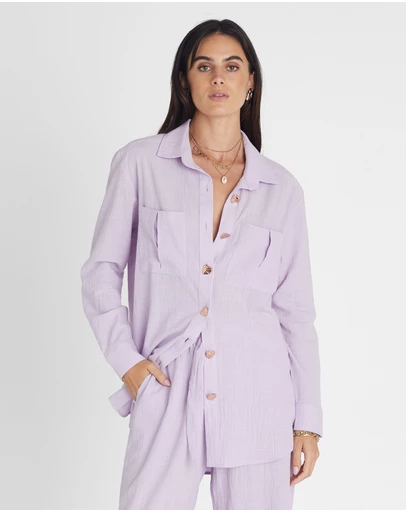 Heaven Australia - Amethyst Boyfriend Shirt
