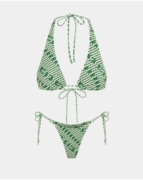 Subtitled - Hali Skinny Strap Bikini Set