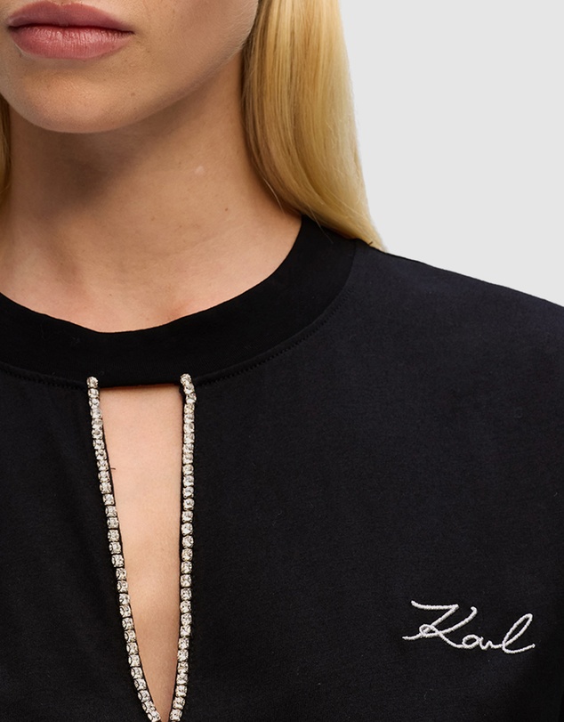 Karl Lagerfeld - Embellished Relaxed T-Shirt