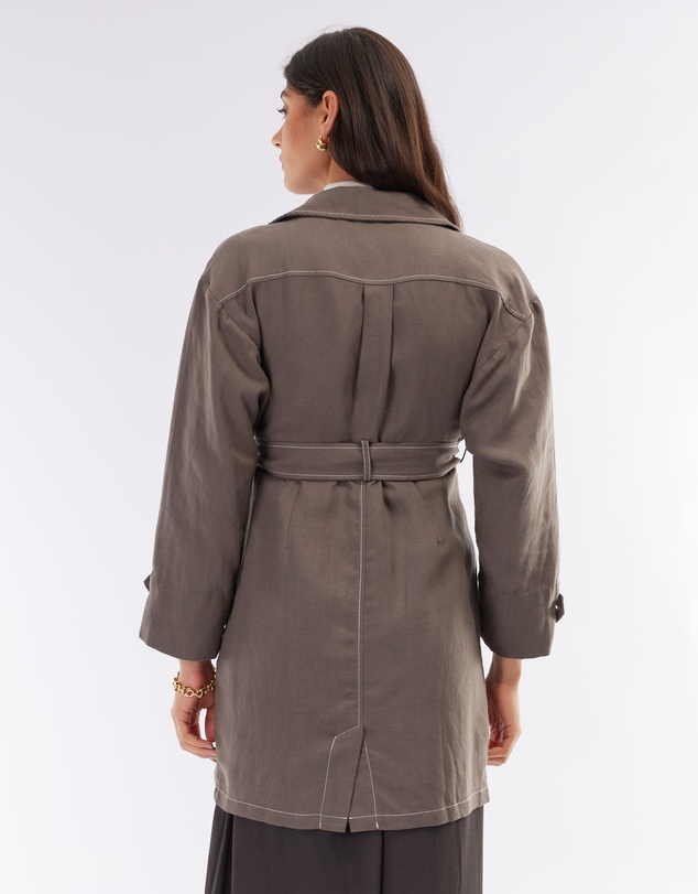 Amelius - Elvie Linen Trench Jacket