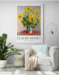 Inka Arthouse - Sunflowers by Claude Monet Art Print