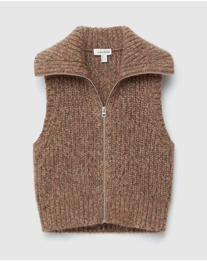 & Other Stories - Knitted Zip-Up Vest