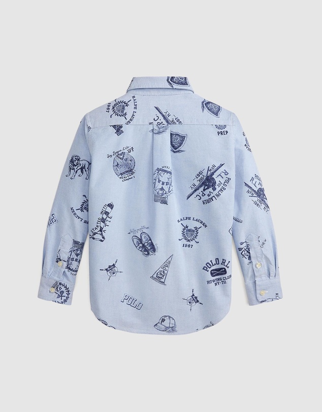 Polo Ralph Lauren - Cotton Oxford Graphic Shirt - ICONIC EXCLUSIVE - Kids