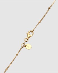 Elli Jewelry - Necklace Pendant Baroque Balls with Freshwater Cultured Pearl in 925 Sterling Silver Gold Plated
