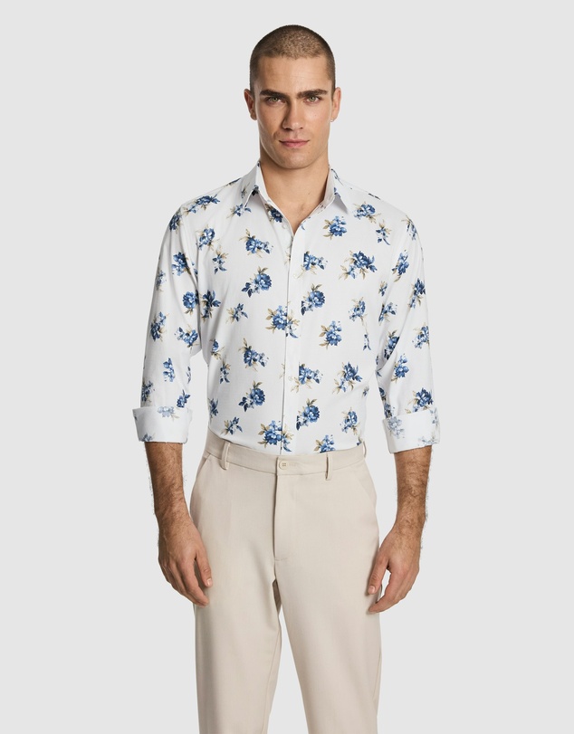 yd. - Caspian Slim Floral Shirt