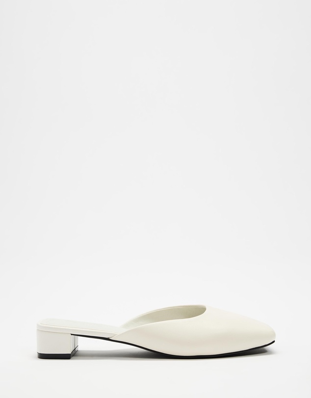 Atmos&Here - Willow Square Toe Leather Mules