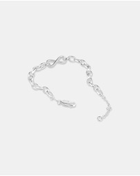 Michael Hill - Infinity Belcher Chain Bracelet in Sterling Silver