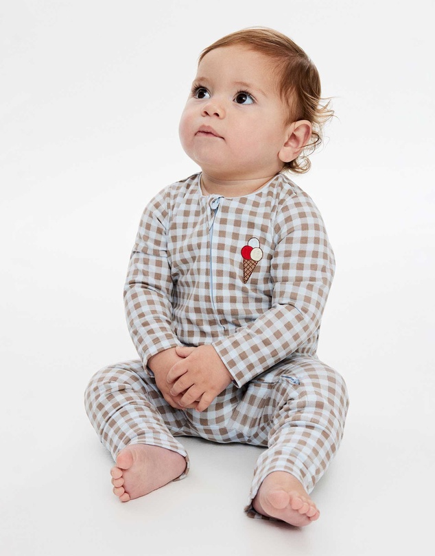 Cotton On Kids - Growie Long Sleeve Zip Romper