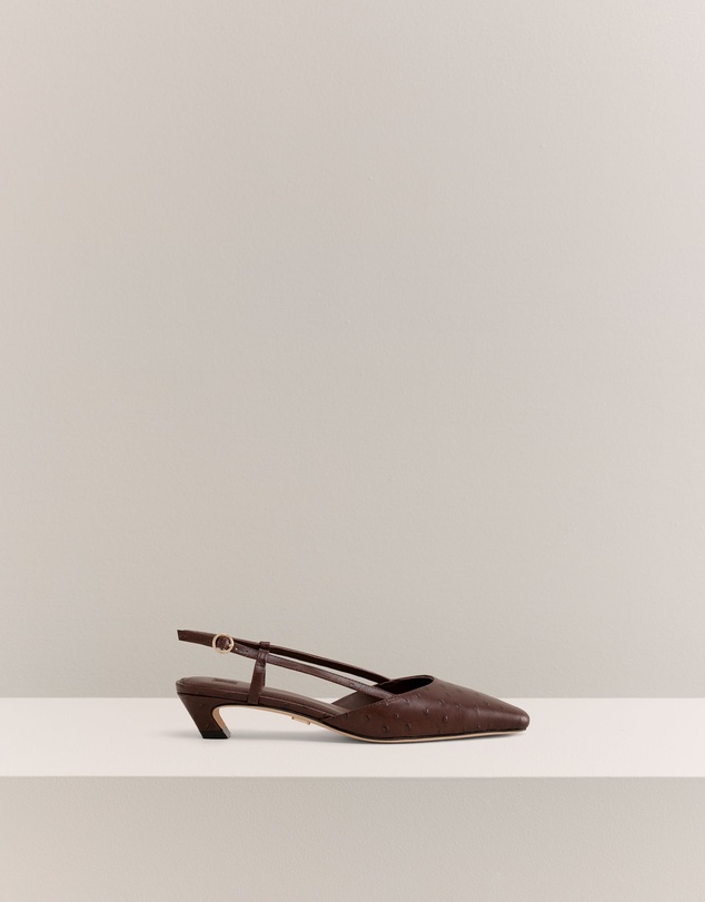 Trenery - Solae Slingback Heel in Mocha