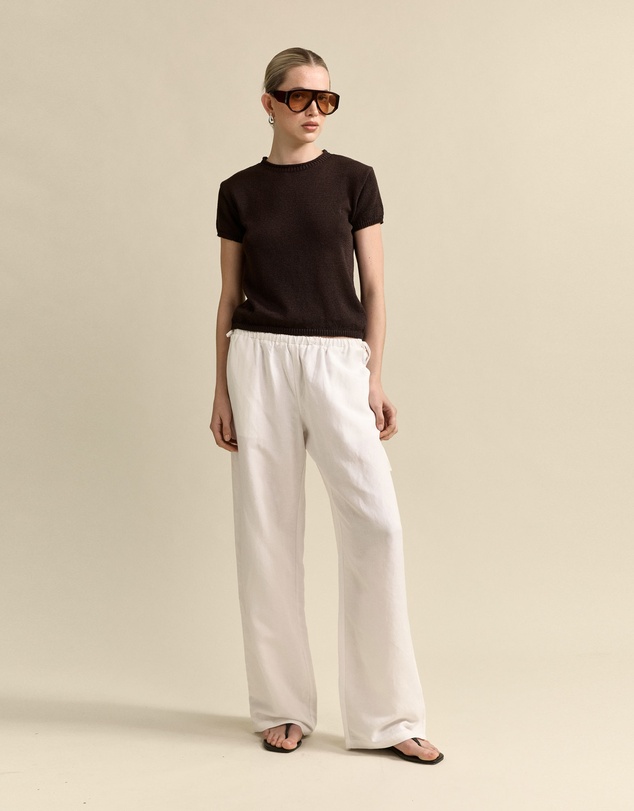 MVN - Linen Side Tie Pants