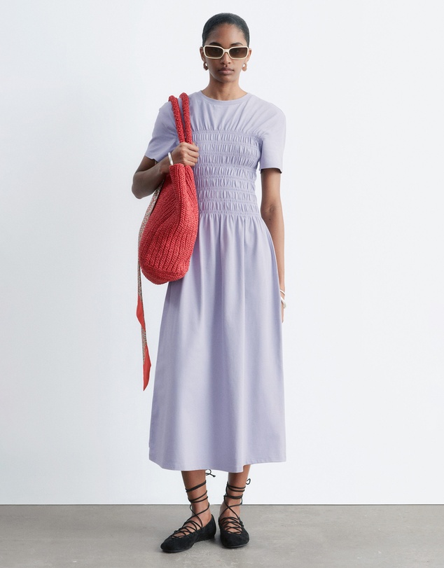 & Other Stories - Smocked Midi Dress