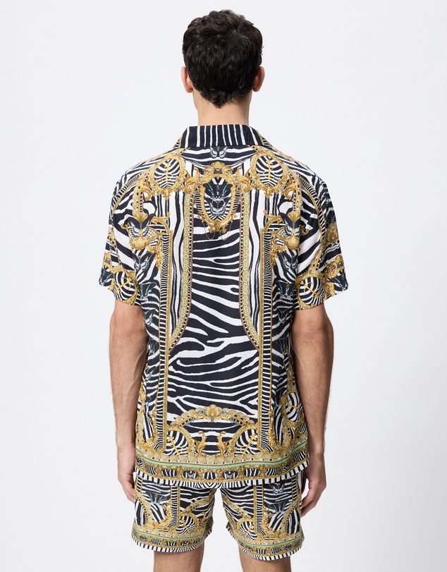 Camilla - Short Sleeve Camp Collared Shirt