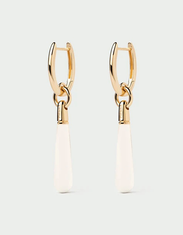 PDPAOLA - Rock Crystal Large Jupiter Earrings