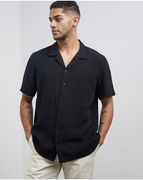 AERE - Linen Camp Collar Shirt