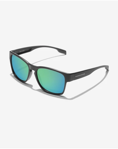 Hawkers Co - HAWKERS - Polarized Black Emerald CORE RAW Sunglasses for Men and Women UV400