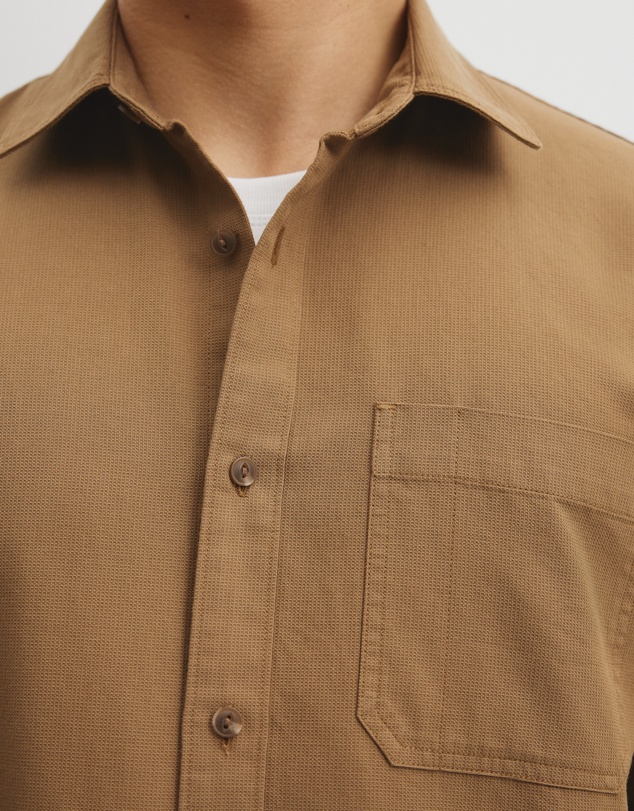 Country Road - Regular Fit Cotton Waffle Shirt