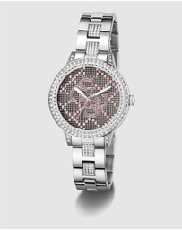 GUESS - Guess G Lace Ladies Silver Tone Analogue Watch