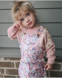 WITH LOVE FOR KIDS - Hazel Denim Pinafore Dress - Babies - Kids