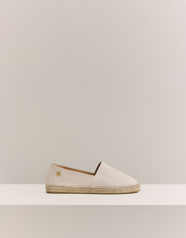 Trenery - Tallow Espadrille Flat in Oyster