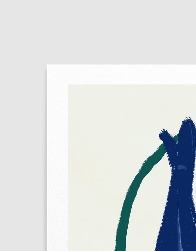 Olive et Oriel - Blue Fish And Spice by Little Dean Art Print