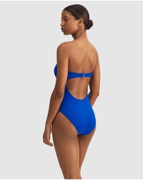 Polo Ralph Lauren - Cable Jacquard Strapless Bandeau or Halter Swimsuit