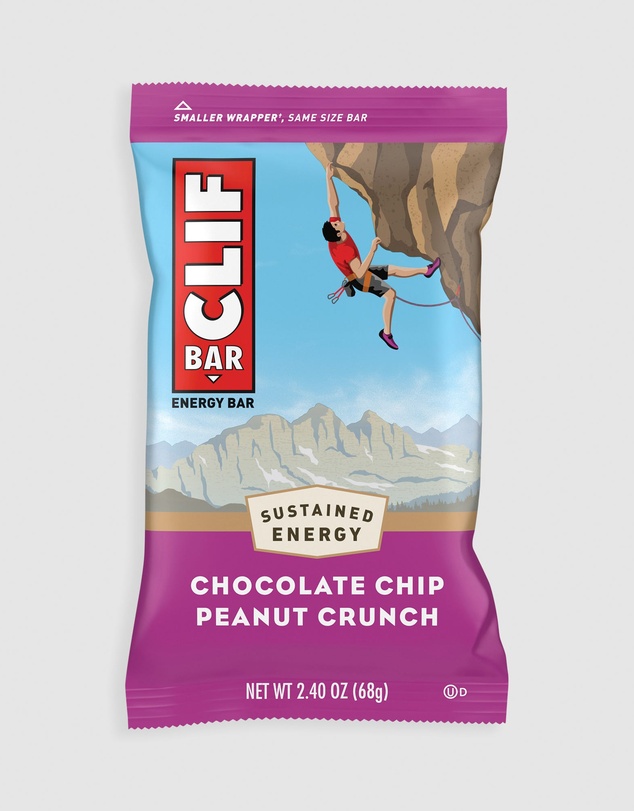 CLIF - Chocolate Chip Peanut Crunch Energy Bar - 12x68g
