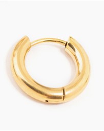 Lovisa - Waterproof Gold Plated Stainless Steel Core Clicker Earrings 16 MM