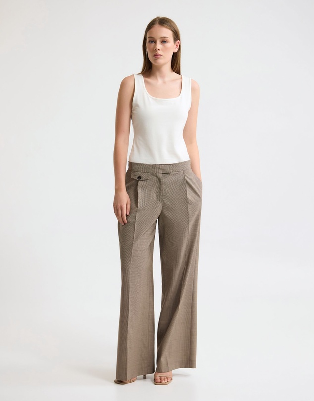 Oxford - Belle Houndstooth Wool Pant