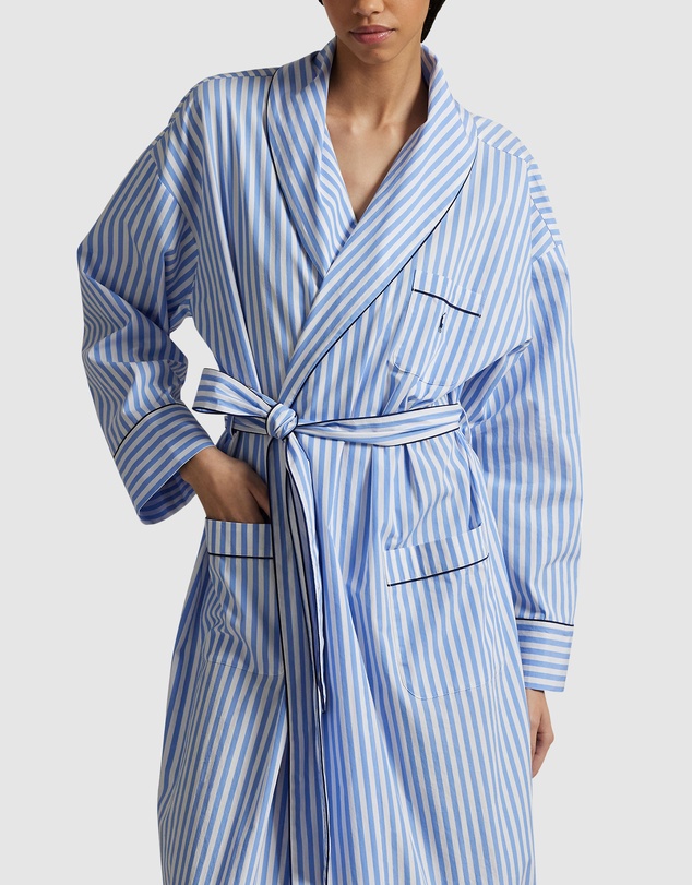 Polo Ralph Lauren - Shirting Stripes Heritage Long Cotton Robe