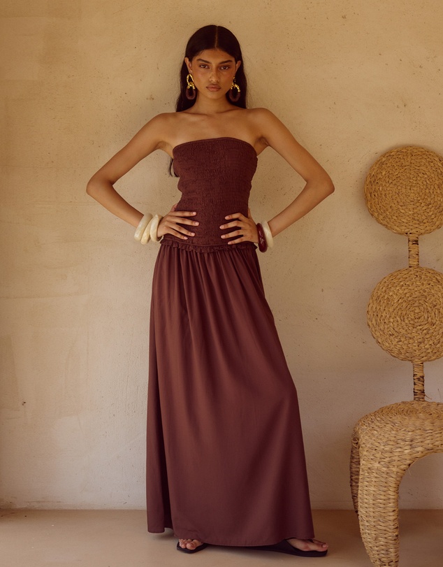 Seven Wonders - Fleur Shirred Strapless Maxi Dress