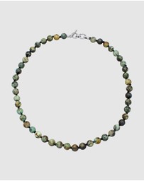 Haze & Glory - ICONIC EXCLUSIVE - Necklace Men Turquoise Beads 925 Sterling Silver