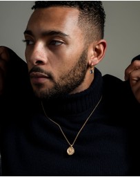 Dower & Hall - Men's 'Fly High' Phoenix Talisman Necklace In Gold Vermeil