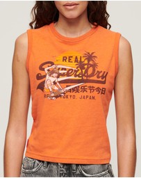 Superdry - La Vintage Logo Graphic Slim Tank Top