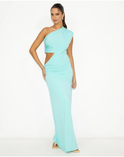 Dazie - Shoreline One-Shoulder Maxi Dress