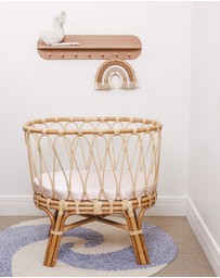 SILK MAGNOLIA - Pure Silk Fitted Bassinet and Cot Sheets
