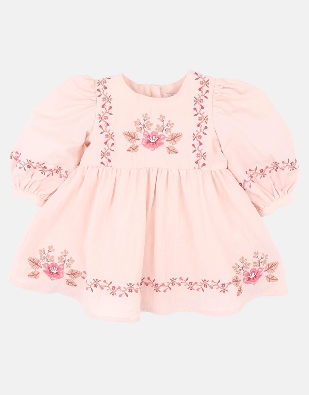 Fox & Finch - Wild Garden Embroidered Dress - Babies