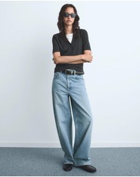 M.N.G - Mid-Rise Balloon Jeans
