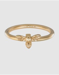 Elli Jewelry - Ring Bee 925 Sterling Silver Gold-Plated