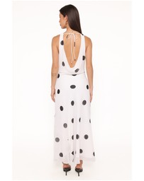 Petal & Pup - Collette Maxi Dress - White Polka Dot