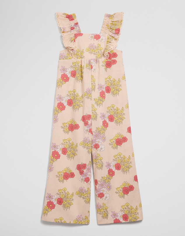 Country Road - Short Sleeve Printed Jumpsuit