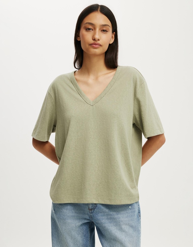 Cotton On - The Slub V Neck Tee