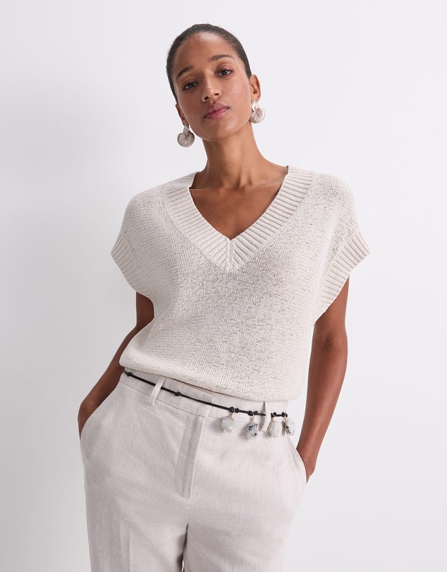 Sportscraft - Josie Tape Yarn V Neck Tank