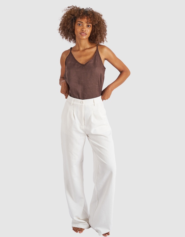CAMIXA - CAMI-V linen Camisole Top