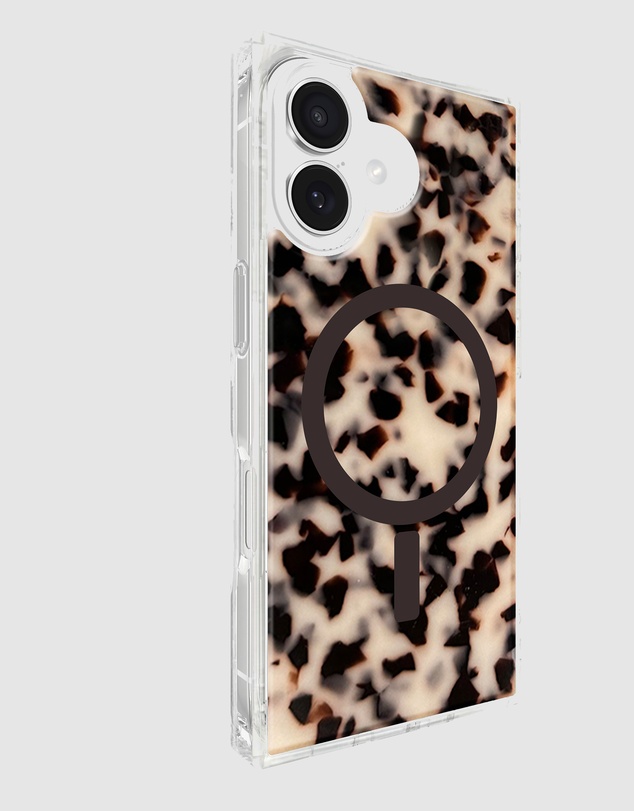 Flaunt - Flaunt Square Blonde Tortoise Shell MagSafe Case for iPhone 17