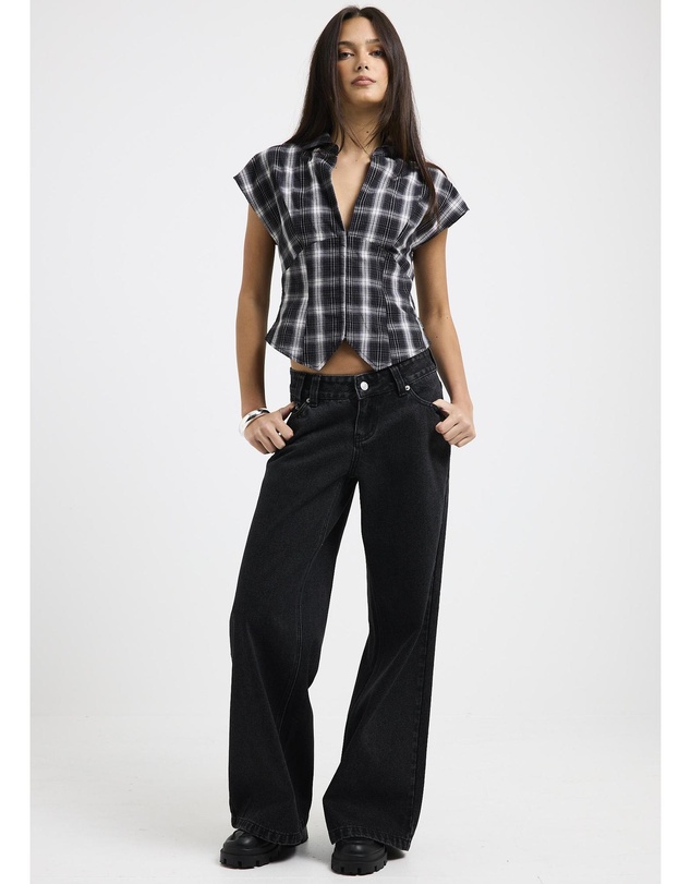 Insight - Elise Low Wide Denim Jeans