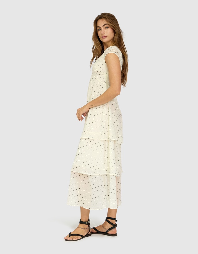 Belle & Bloom - Falling For You Tiered Frill Maxi Dress