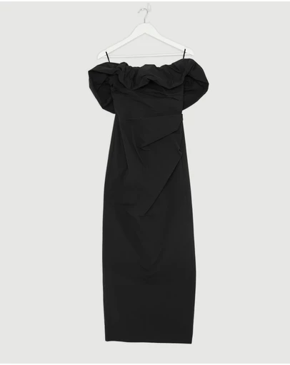 Revibe - Repaired Shona Joy Campbell Strapless Bubble Maxi Dress - AU 8