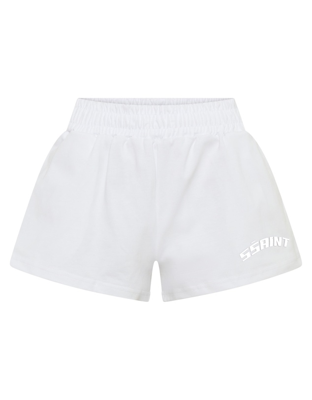 SSAINT - Reflective Logo Shorts White