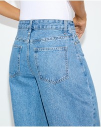 Dazie - Rio Mid Rise Straight Jeans