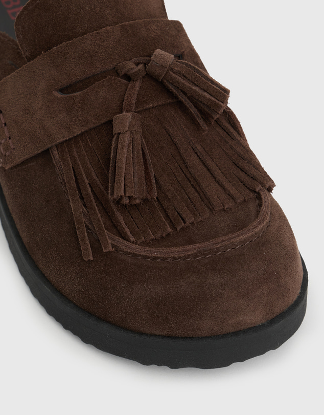 Betts - Leon Suede Leather Flat Mules